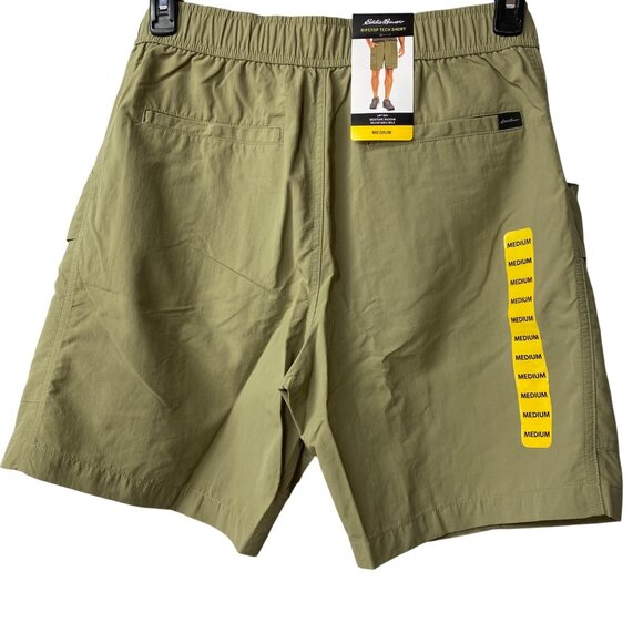 Eddie Bauer Mens Ripstop Tech Shorts Medium Elastic Waist Nylon MD‎ NWT - Picture 5 of 5